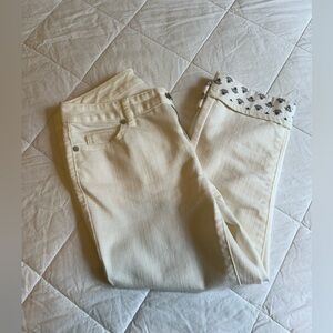 Coldwater Creek Natural Fit Capri‎ Jeans size 6 Off White